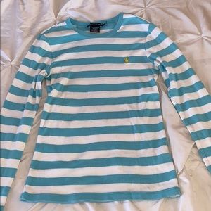 Striped Blue Sport Top